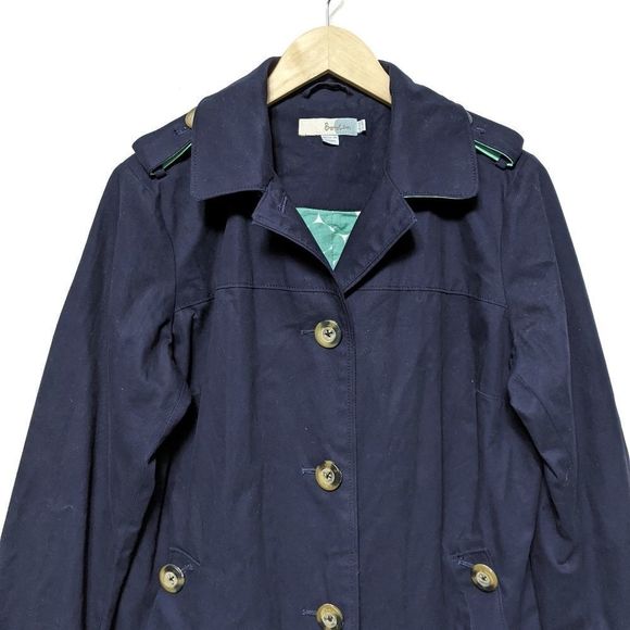 BODEN Marylebone Mac Navy Blue Jacket 12 - Picture 2 of 9